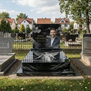 Celosklenený jednohrob z nerozbitného skla