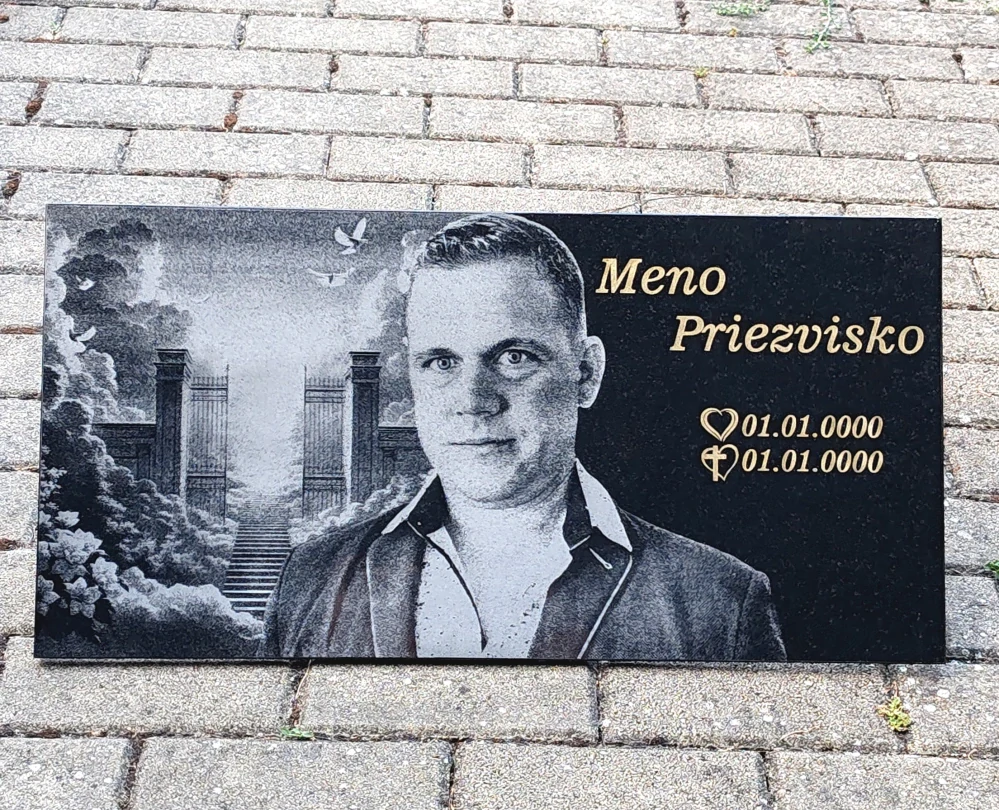 Doplnková žulová tabuľa Veľká 60x30x1cm (AKCIA -33%)