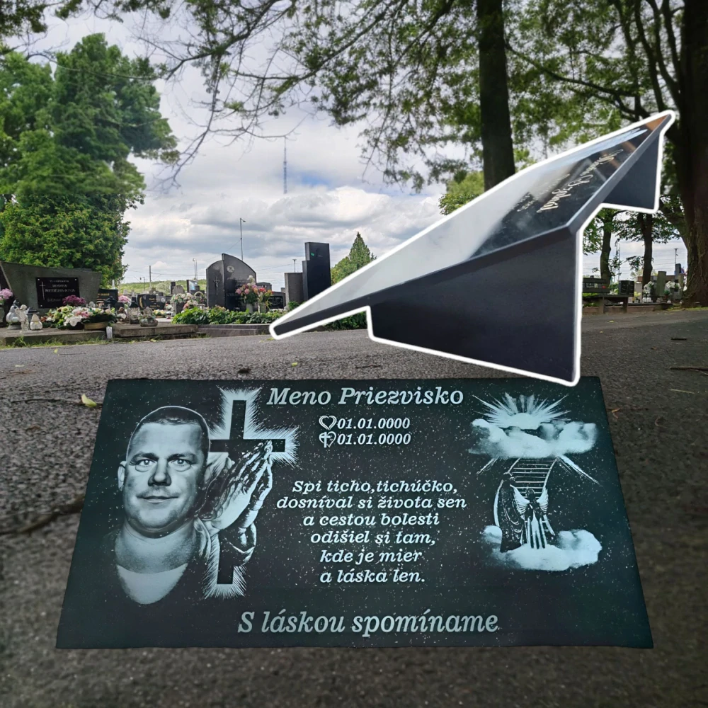Doplnková žulová tabuľa Veľká 60x30x1cm (AKCIA -33%)