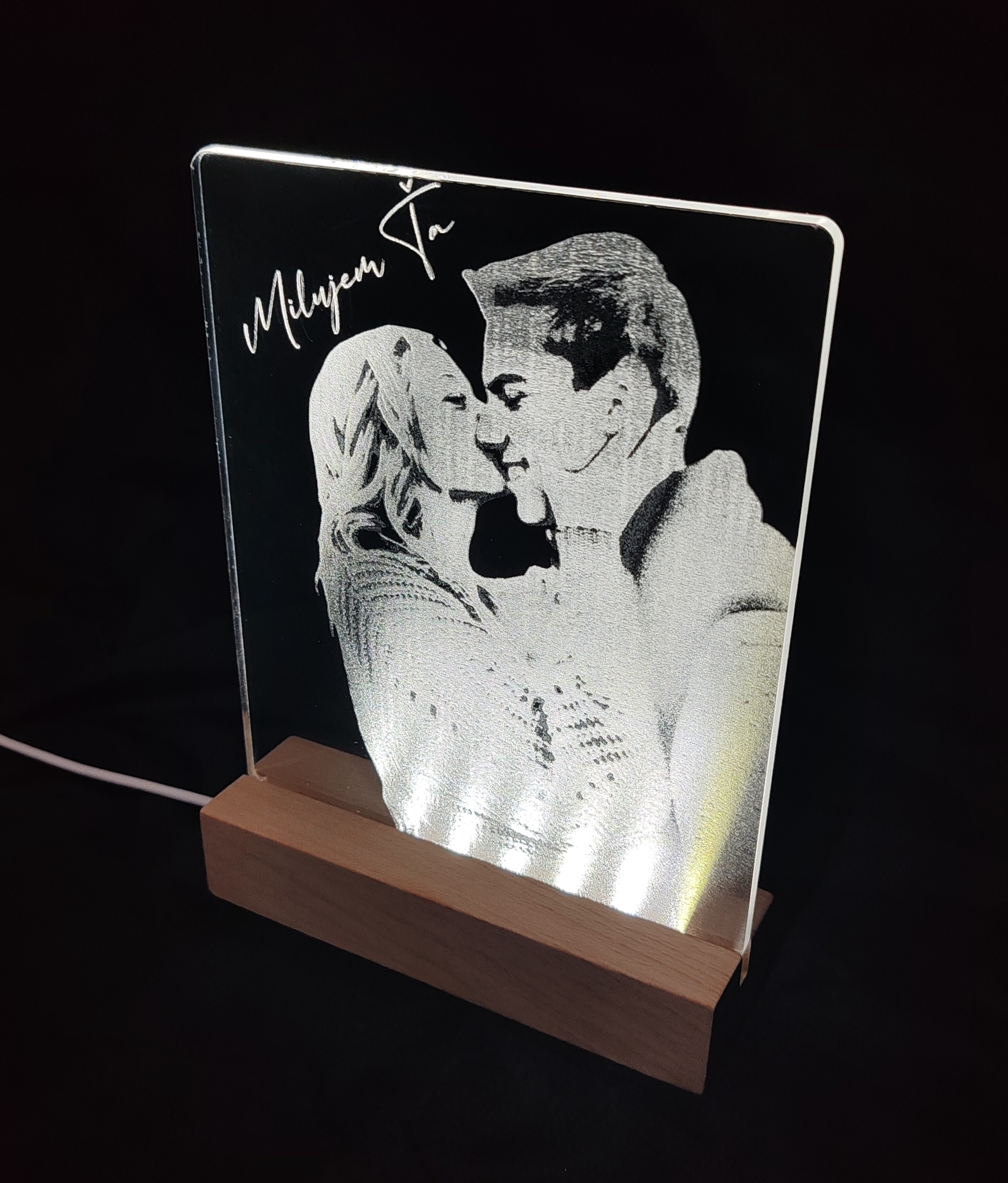 Nočná lampa s fotografiou 20x15cm