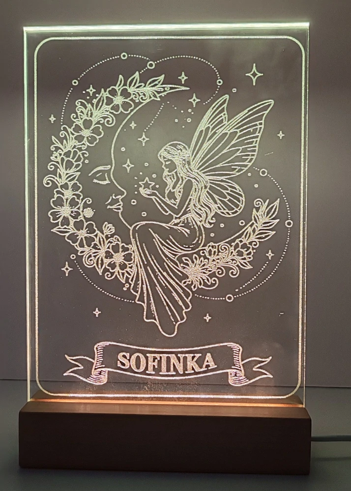 Nočná lampa s fotografiou Mačiatko 22x15cm