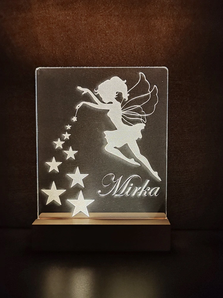 Nočná lampa s fotografiou Mačiatko 22x15cm