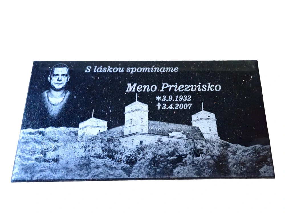 Doplnkový žulový pomník Albert CELOOBRAZ 60x30cm