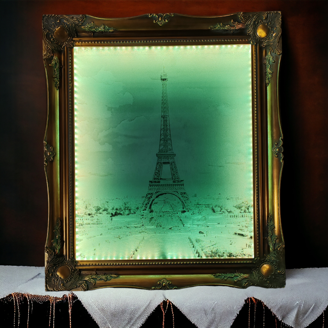 Gravírovaný osvetlený obraz