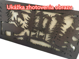 Osvetlený LED obraz na mieru